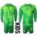 Brazilië Alisson Becker #1 Keeper Babykleding Uitshirt Kinderen WK 2022 Lange Mouwen (+ korte broeken)